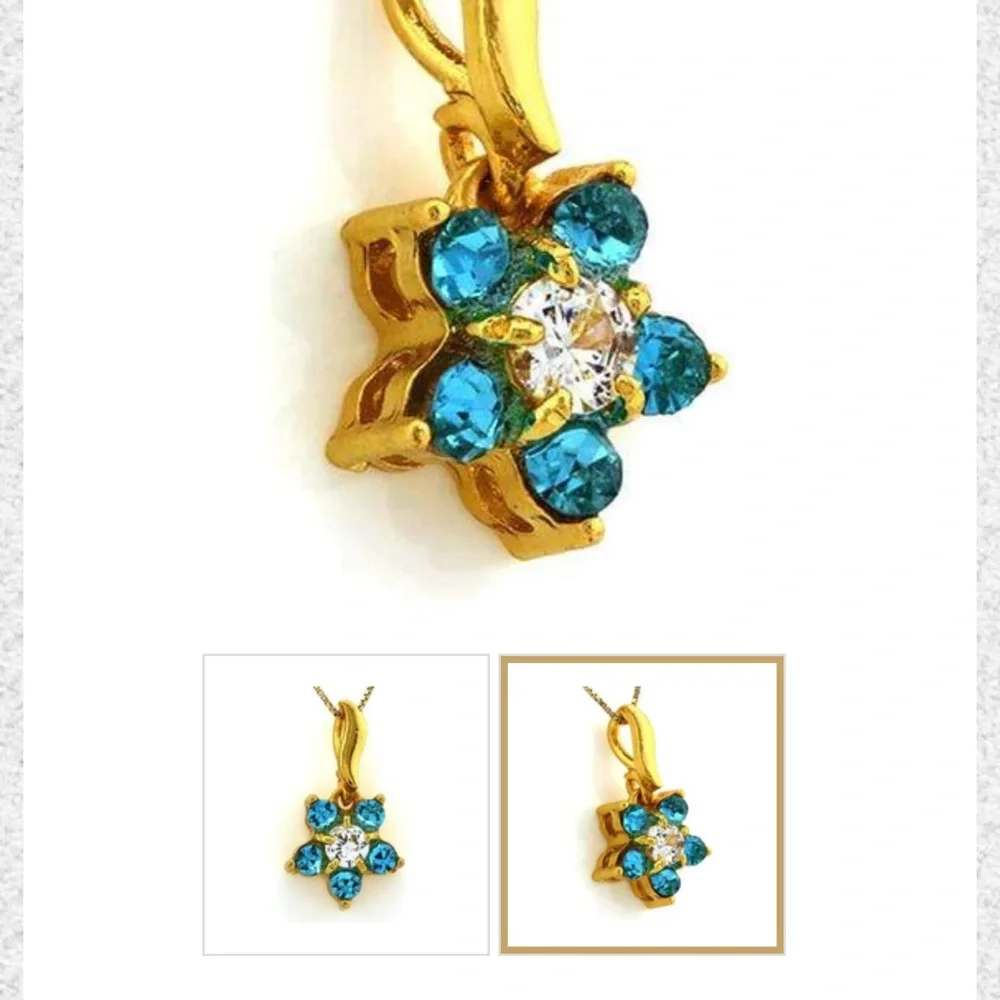 18 KARAT GOLD OVER SILVER PENDANT